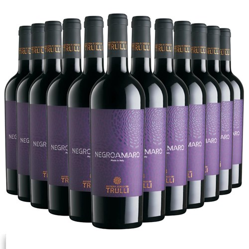 Case of 12 Trulli Negroamaro IGP Salento 70cl Red Wine